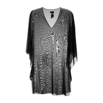Fisico Dames, Blouses & Shirts, Zwart, Maat: S Tulle