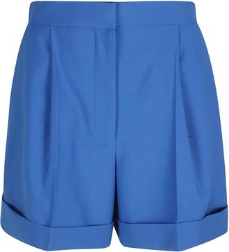 Alexander McQueen Dames, Korte broeken, Blauw, Maat: S