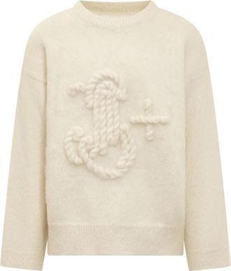Jil Sander Stijlvolle Sweater Collectie - Heren - Ronde hals truien - Beige - L - Truien & Vesten
