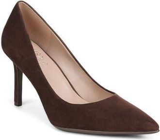 Naturalizer Anna Pointed Toe Pump in Chocolate Suede at Nordstrom, Size 8.5