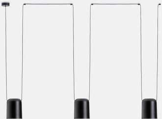 Leds - C4 Leds-c4 Attic - L&aacute;mpara Colgante Decorativa De Techo Negro Mate 3x E27