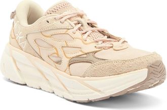 Hoka One One Elite Terrain System Clifton L Sneaker in Oak /Sand /Alabaster at Nordstrom Rack, Size 10