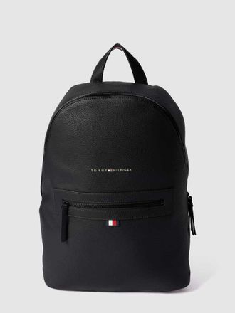 Tommy Hilfiger Rucksack in Leder-Optik in Black, Größe 1