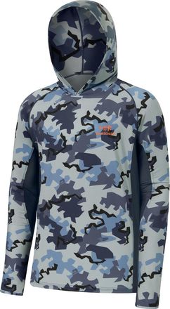Bassdash Mens UPF 50+ Lightweight Hunting Camo Hoodie Quick Dry Performance Long Sleeve Fishing Shirt with Hood FS30M, Rock, 4XL