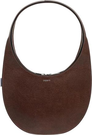 Coperni Tassen, Dames, Bruin, ONE Size, Leer, Small Zip Tote Bag