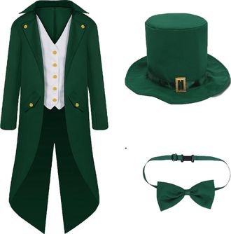 Generic Steampunk Jacket Mens Renaissance Coat Mens 2 Green Gothic Frock Coat Medieval Halloween Tailcoat Mens 3 Costume Jackets Vintage Single Breasted Carni
