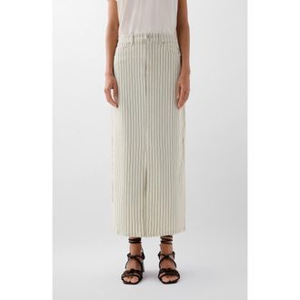 Scalpers Denim Stripes Skirt in Ecrustripes at Nordstrom, Size X-Small Eu