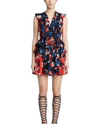 Tanya Taylor Tulip Lucie Dress In Bright Floral Soiree