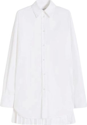 Sportmax Overhemden, Dames, Wit, 2Xs, Katoen, Casacca