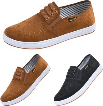 Generic Mens sports shoes without laces: jogging shoes, slip-on running shoes, breathable trainers, abrasion-resistant trainers, lightweight walking shoes, cu