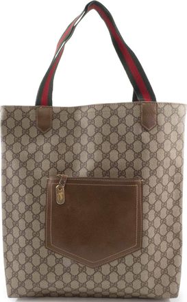 Gucci Brown Leather Tote Bag (Pre-Owned)