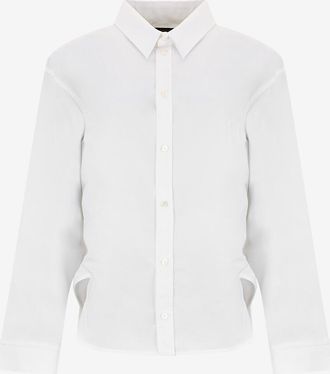 Balenciaga Langarm-Hemd aus Popeline Semi-Fitted