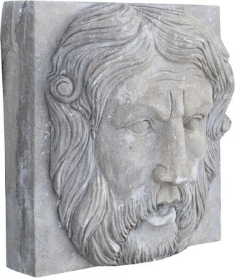 Biscottini International Biscottini - W40xDP13xH40 cm sized stone pediment