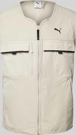 Puma Weste mit Rei&szlig;verschluss in Beige, Gr&ouml;&szlig;e S