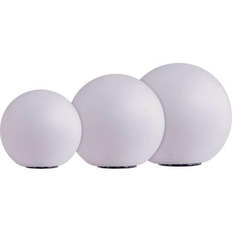 Heitronic Bola Led L&aacute;mpara Solar Blanca Para Jard&iacute;n