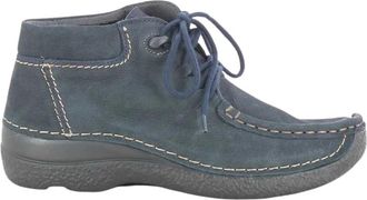 Wolky Zwarte Seamy Damesschoenen - Dames - Veterlaarzen - Zwart - 39 EU - Wol - Schoenen