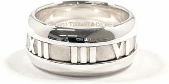 Tiffany & Co. Atlas Silver Silver 925 Band Ring (Pre-Owned)
