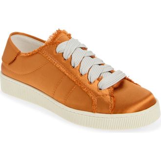 Pedro Garcia Persy Satin Lace-Up Sneaker in Sunset at Nordstrom Rack, Size 11Us / 41Eu