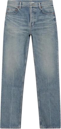 Saint Laurent Dames, Jeans, Blauw, Maat: W28 Katoen