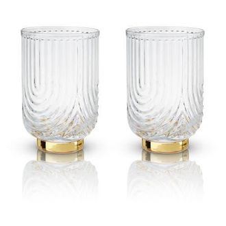 Viski Deco Gatsby Tumblers Set of 2 in Clear at Nordstrom