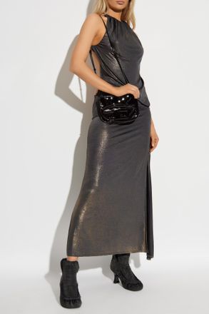 Diesel Neck Dress D-KARAM-LONG, Womens, Gold
