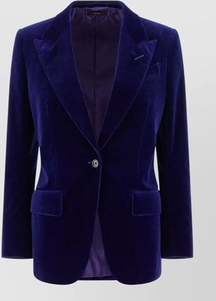 Tom Ford wallis blazer velvet texture notch lapels