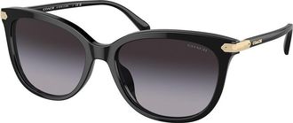 Coach HC8378U CL926 50028G Womens Sunglasses Black Size 57