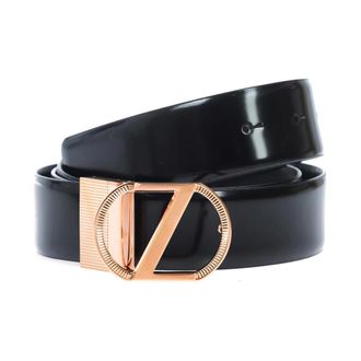 Ermenegildo Zegna Klassieke Zwarte Riem - Heren - Riemen - Zwart - 105 CM - Leer - Accessoires