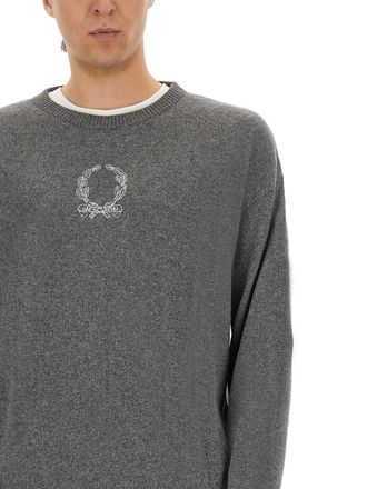 Moschino Wool and Cashmere Blend Sweater - Gray