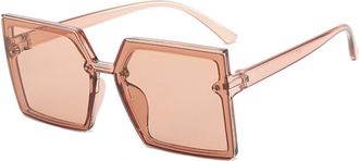 Generic Mens Outdoor Sunglasses Womens Vacation Driving Sun Glasses(Orange)