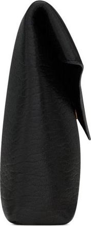 Saint Laurent Womens Clutch Envelope Cassandre Black Lambskin Bags