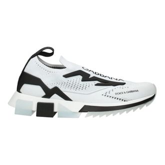 Dolce & Gabbana Schoenen, Dames, Wit, 35 1/2 EU, Fabric Athletic Sneakers