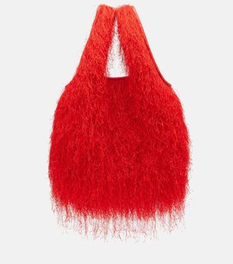 Dries Van Noten Marche Medium fringed top-handle bag