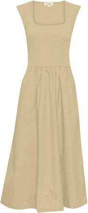 Soaked In Luxury SLSimone Phoebe Jurk - Dames - Casual kleedjes - Beige - XL - Katoen - Kleedjes