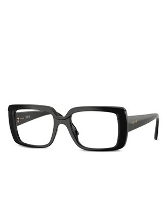 Vogue Eyewear square frames glasses - women - Acetate - 52 - Black