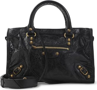 Balenciaga Le City S Bag - Dames - Handtassen - Zwart - ONE Size - Leer - Tassen