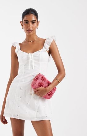 Kiss The Sky Sweetest Days - Vestito corto in pizzo bianco