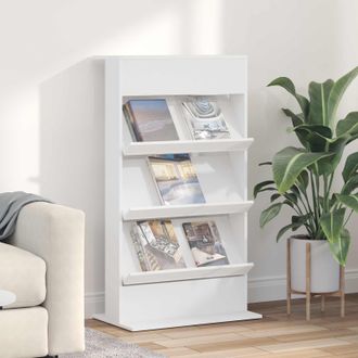 vidaXL Estante De Revistas 70 X 41 X 126 Cm Madera De Ingenier&iacute;a Vidaxl