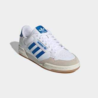 adidas Sneaker ADIDAS ORIGINALS CONTINENTAL 80 STRIPES, Herren, Gr. 40, cloud wei&szlig;, blaubird, chalk wei&szlig;, Baumwolle, Schuhe Sneaker