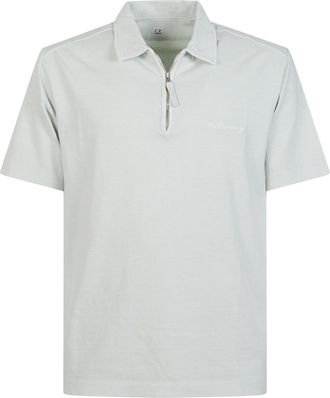 C.P. Company Off White Zipper Polo