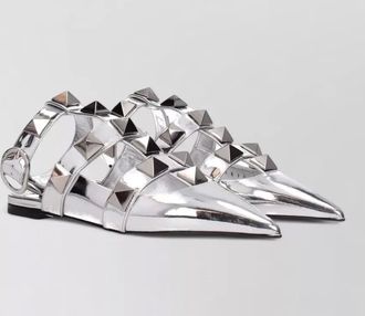 Valentino Garavani patent leather studded sandals