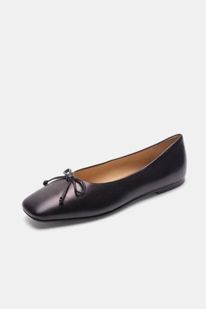 Bells & Becks Felicia Square Toe Ballerina Flat in Black at Nordstrom, Size 38.5