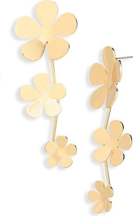 Cara Flower Drop Earrings in Gold at Nordstrom Rack