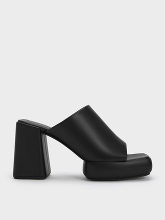 Charles & Keith Lucile Block-Heel Platform Mules