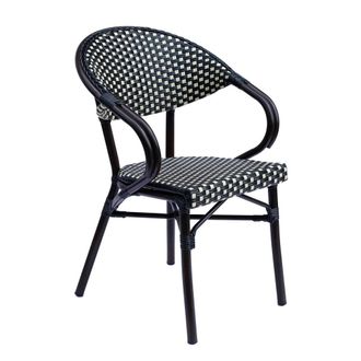 Oviala Sill&oacute;n de aluminio negro