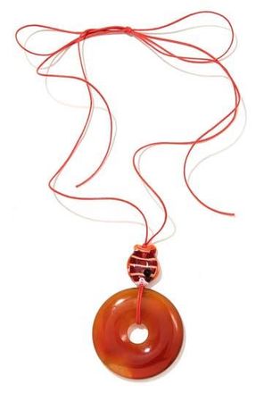 Frasier Sterling Angel Fish Cord Pendant Necklace in Red at Nordstrom Rack