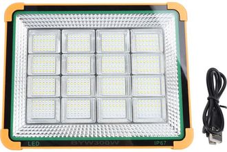 OEM Luz De Trabajo Solar Port&aacute;til, 4 Modos, 300w, 25.000 Lm, Bater&iacute;a De 10.000 Mah, Led Recargable Ip65, Con Soporte