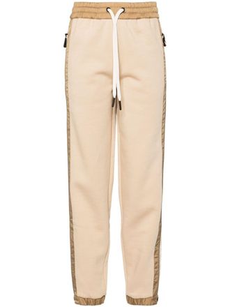 Moncler side-stripe track pants - Neutrals