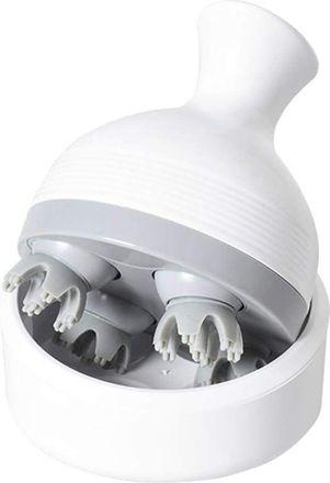 OEM Masseur De Tete - 4 Tetes Rotatives - 84 Noeuds En Caoutchouc Tpe - Usage Corps Et Animaux - Autonomie 2 H - 1 Unidad