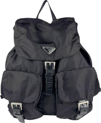 Prada Black Nylon Backpack (Pre-Owned)